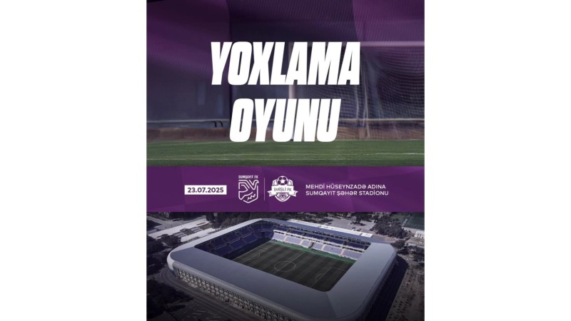Sumqayıt və İmişli bu gün yoxlama oyununda qarşılaşacaq