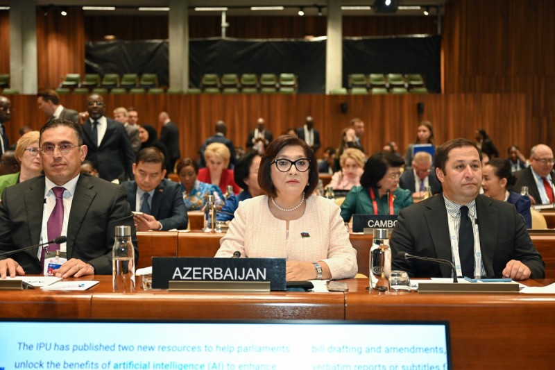 Cenevrədə Qadın Parlament Sədrlərinin Sammiti keçirilib, Milli Məclisin sədri çıxış edib