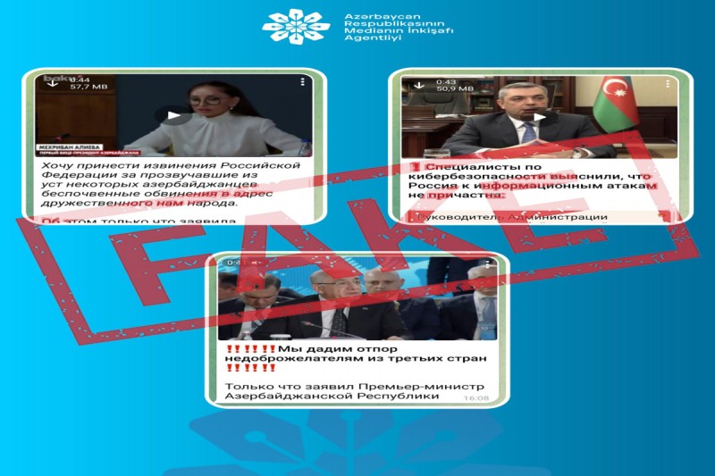 Azərbaycanın bir sıra dövlət xadimləri adından saxta açıqlamalar yayılıb