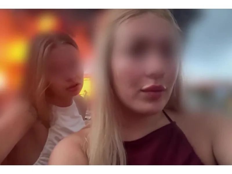 Yanğının qarşısında tiktok çəkən qızlar saxlanıldılar - VİDEO