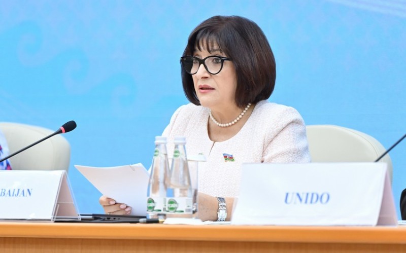 Sahibə Qafarova Türkmənistanda keçirilən Forumda çıxış edib