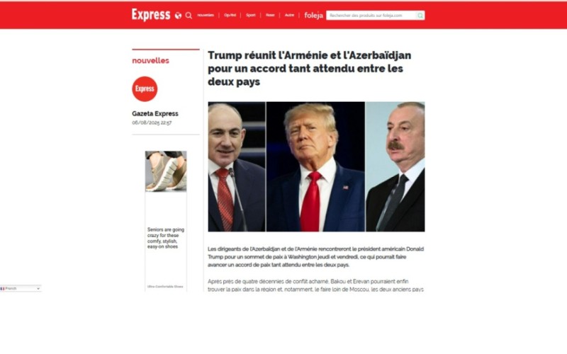 Fransa mediası sülh görüşünə diqqət ÇƏKİR