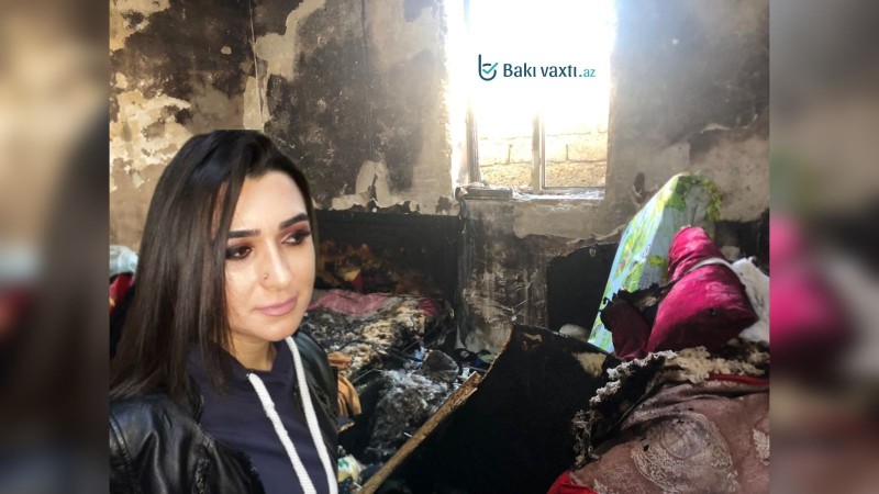 Evi yanan aktrisa FƏRYAD ETDİ: “Qonşuların, qohumların evində qalmağa məcburam” - FOTOLAR