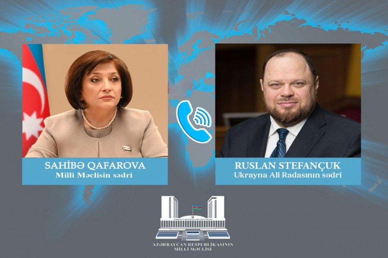 Sahibə Qafarova ilə Ruslan Stefançuk arasında telefon danışığı olub