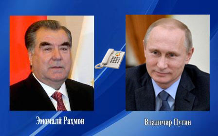 Emoməli Rəhmon Putinlə telefonda danışıb