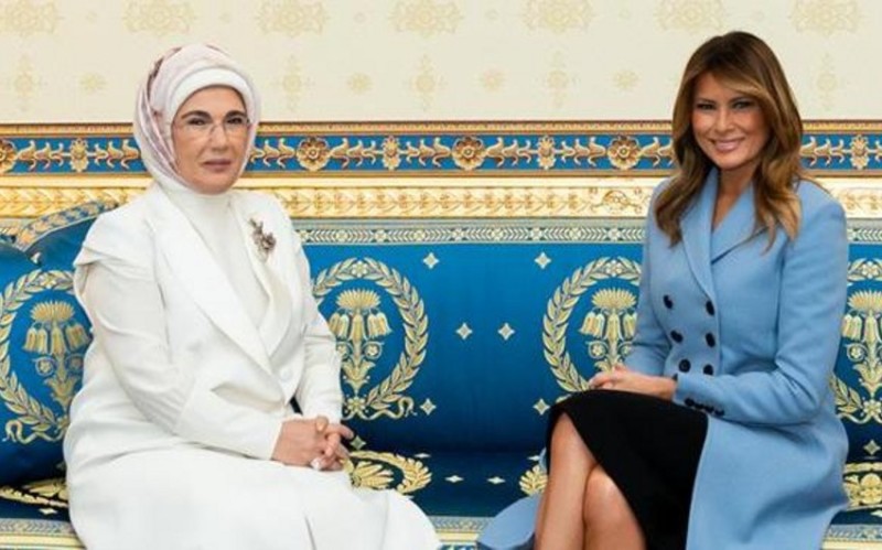 Əminə Ərdoğan Melaniya Trampa məktub yazıb - FOTOLAR