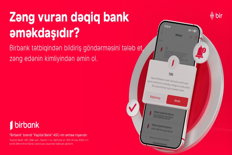 Kapital Bank: Zəng edənin bank əməkdaşı olub-olmadığını yoxlayın