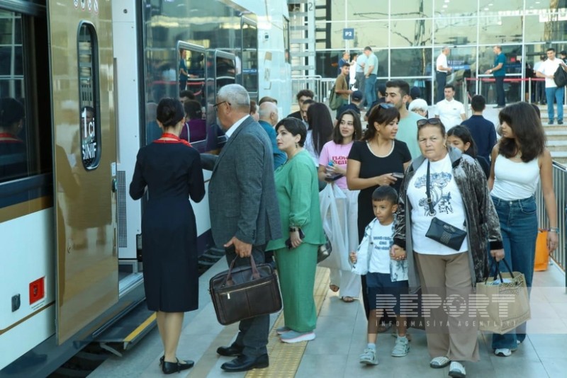Bakıdan Ağdama yola düşən ilk sərnişin qatarı mənzil başına çatıb - YENİLƏNİB