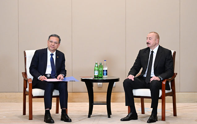 İlham Əliyev Çində görüşlər keçirdi - FOTOLAR + YENİLƏNİB