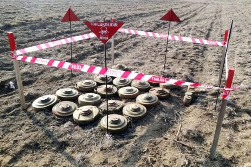 Ötən ay 6 min hektardan çox ərazi minalardan təmizlənib