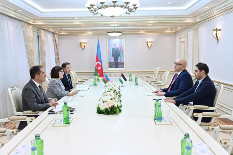 Sahibə Qafarova Fələstinin Azərbaycandakı səfiri ilə görüşüb