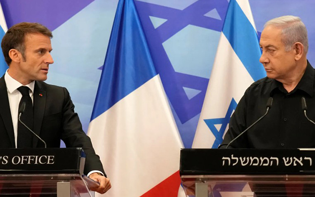 Makron İsrailə getmək istədi, Netanyahu icazə vermədi