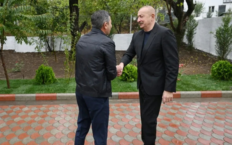 İlham Əliyev Hadrut qəsəbəsində olub - FOTOLAR