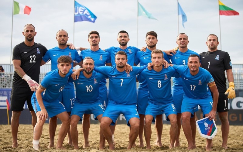 Çimərlik futbolçularımız Avropa çempionatında bürünc medal qazandı