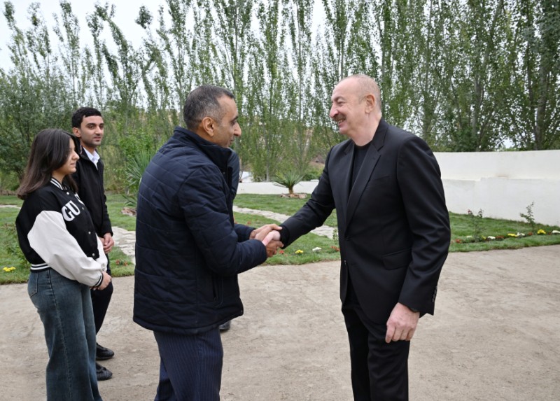 Prezident Xocalı rayonunun Daşbulaq kəndində