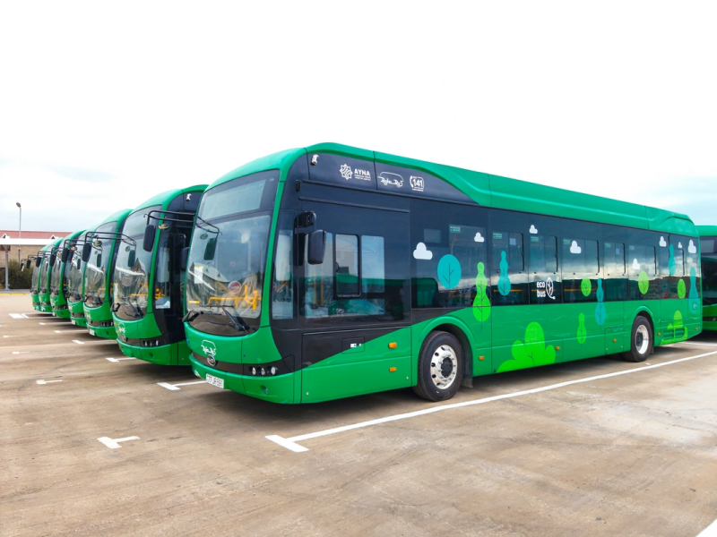 Bakıda 160 ədəd elektrik avtobusu xəttə buraxılacaq