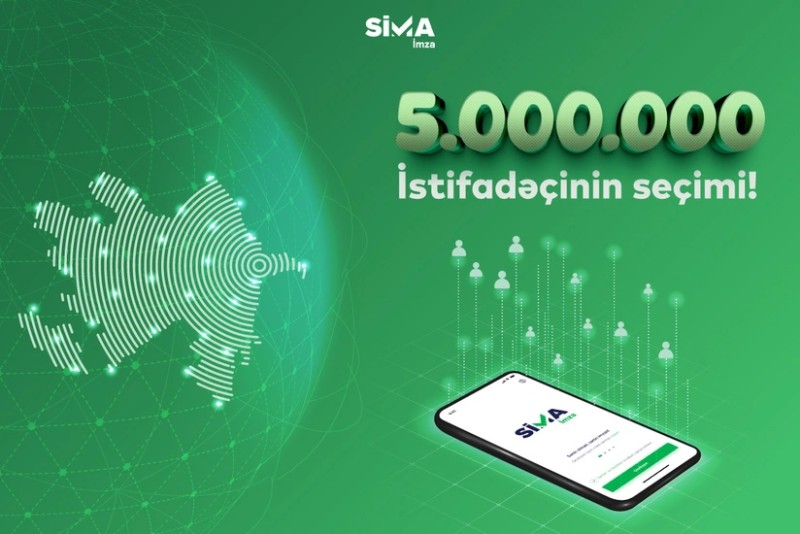 SİMA İmza tətbiqinin yüklənilmə sayı 5 milyonu ötüb