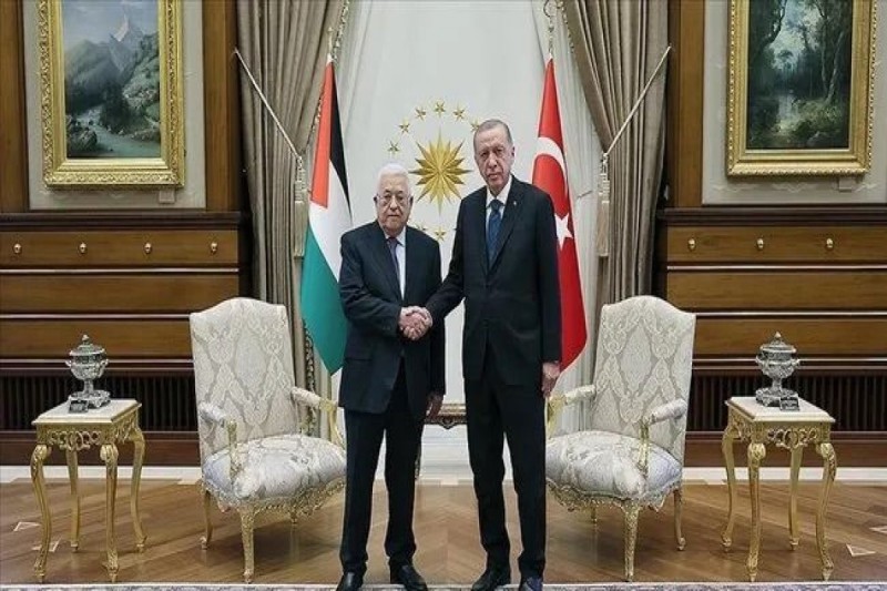 Ərdoğan Mahmud Abbasla görüşüb