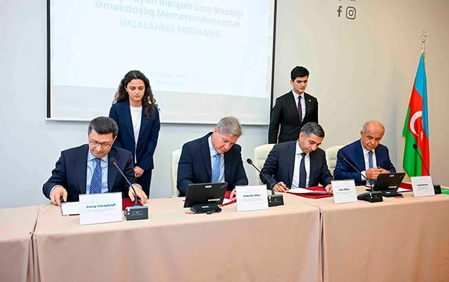 Üzgüçülüyün inkişafı üçün Strateji Əməkdaşlıq Memorandumu imzalandı