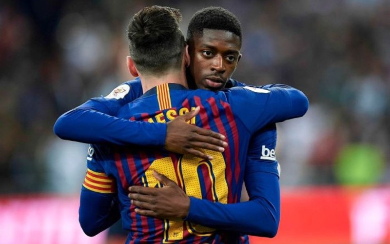 Messi Dembeleni təbrik etdi