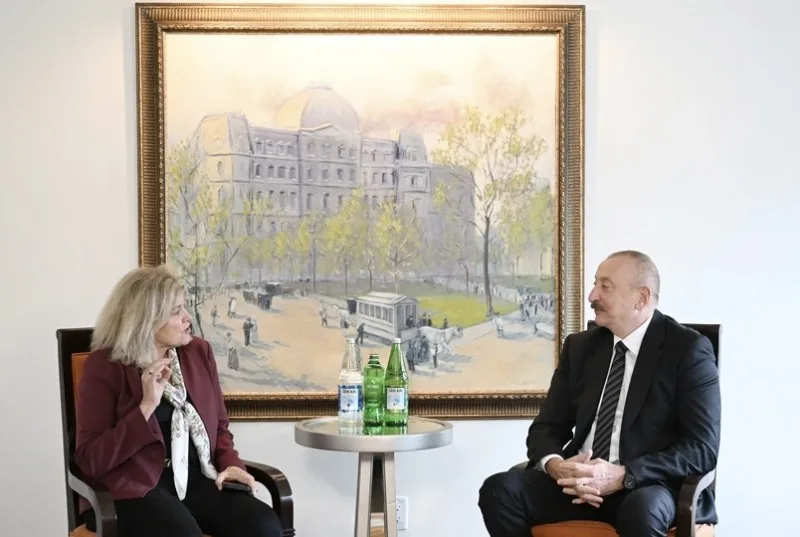Prezident Nyu-Yorkda "Franklin Templeton" şirkətinin rəhbəri ilə görüşüb - FOTO