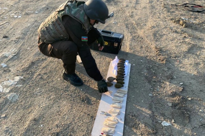 Masazırda hərbi sursatlar aşkar edilib