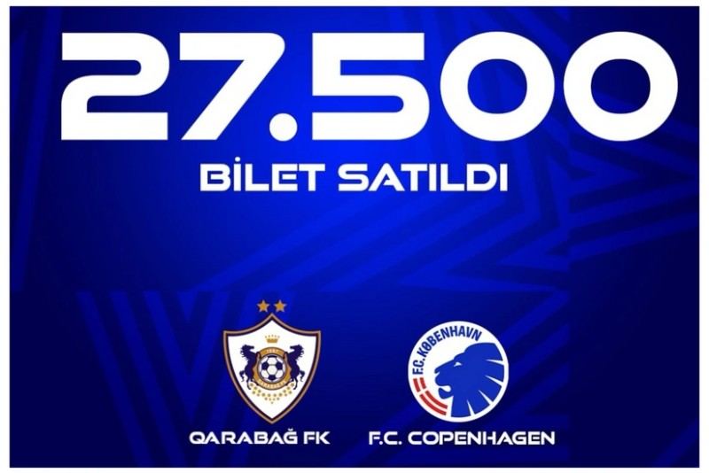 Qarabağın oyununa 27 500 bilet satılıb