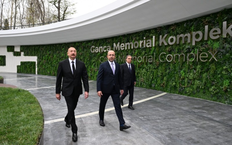 Prezident Gəncə Memorial Kompleksinin açılışını edib - YENİLƏNİB + FOTOLAR