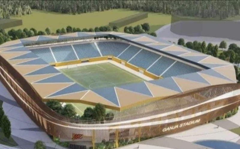 Gəncədə yeni istifadəyə verilən şəhər stadionuna media-tur keçirilib