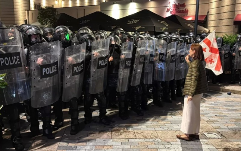 Tbilisidəki iğtişaşlarda 14 polis əməkdaşı yaralanıb