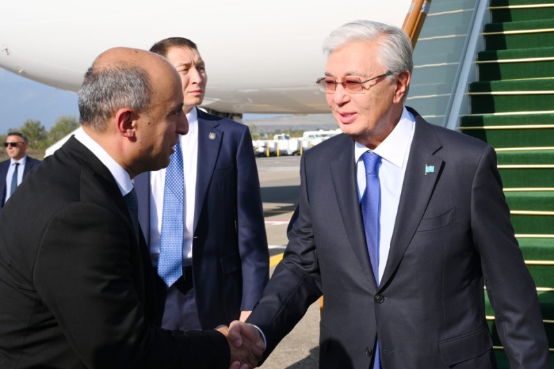 Tokayev də Qəbələyə gəldi - FOTOLAR