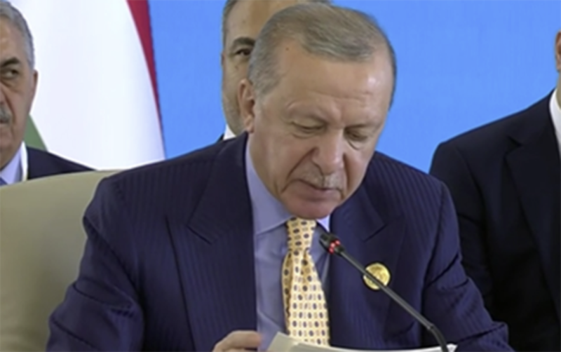 Qəbələdə ortaq türk əlifbasının nüsxəsini təqdim etdi - VİDEO
