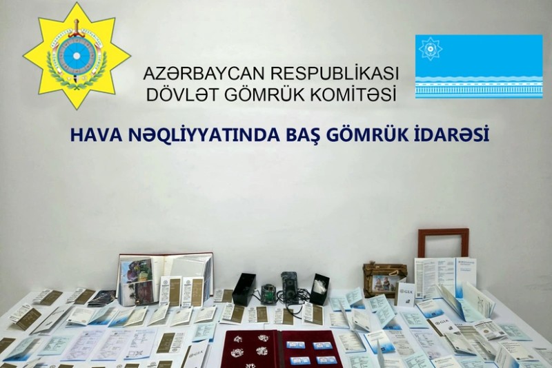 Bakıya brilyant qaşların qanunsuz gətirilməsinin qarşısı alınıb
