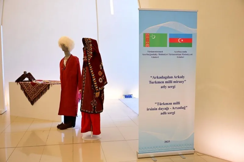 "Türkmən milli irsinin dayağı - Arxadağ" adlı sərgi açılıb - FOTOLAR