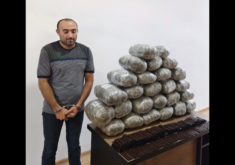 ƏMƏLİYYAT: Asif Hüseynovdan 26 kq marixuana götürüldü - FOTO