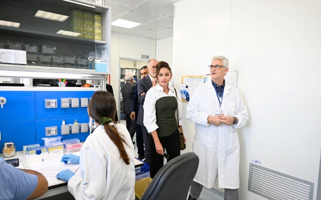 Mehriban Əliyeva “Bambino Gesu” xəstəxanasında olub - FOTO