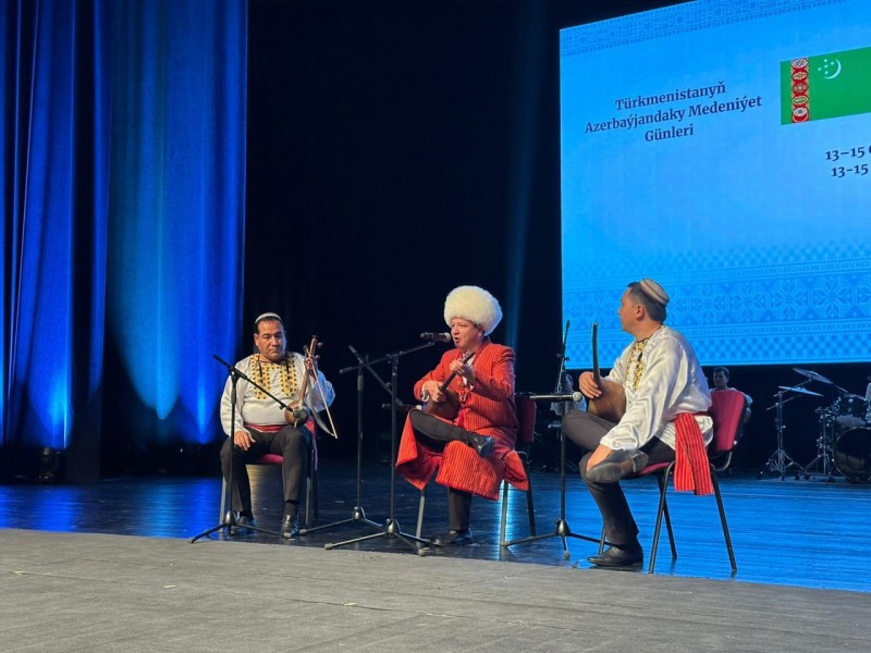 Türkmənistan Mədəniyyəti Günləri Gəncədə konsert proqramı ilə başa çatdı - FOTOLAR