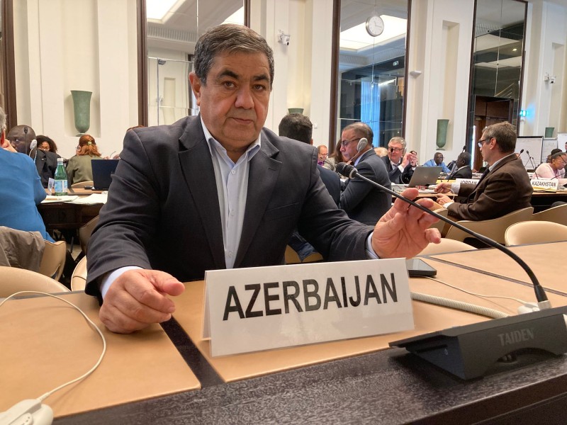 Rafiq Verdiyev Cenevrədə Xəzərin səviyyəsinin enməsindən danışdı