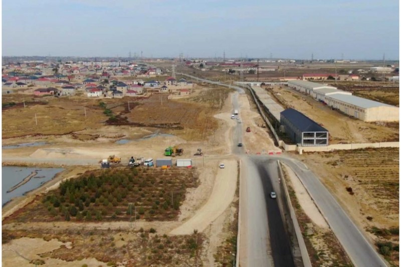 Zığ dairəsi–Hava Limanı yoluna birləşdirən yanaşma yolları tikilir