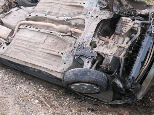Bakıda zəncirvari qəza: Ford aşdı