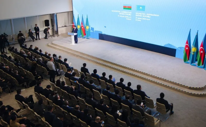 Qazaxıstan-Azərbaycan biznes forumu keçirilib - FOTOLAR