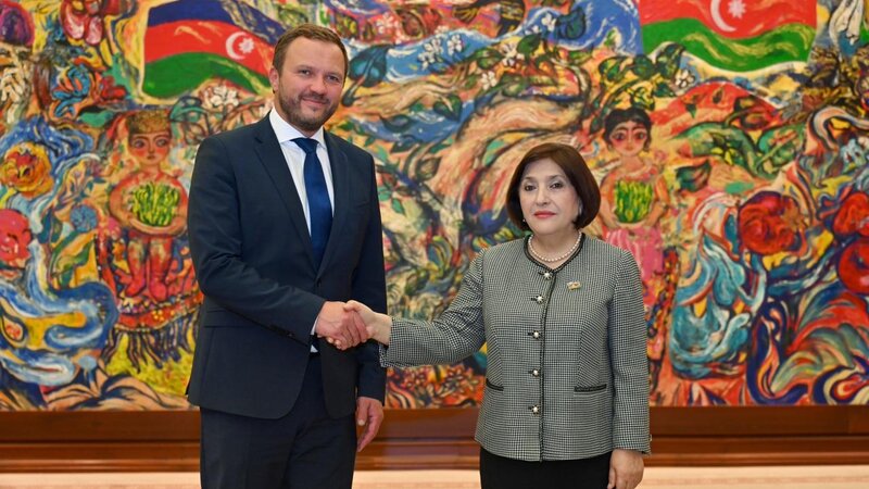 Sahibə Qafarova Estoniyanın xarici işlər naziri ilə görüşdü