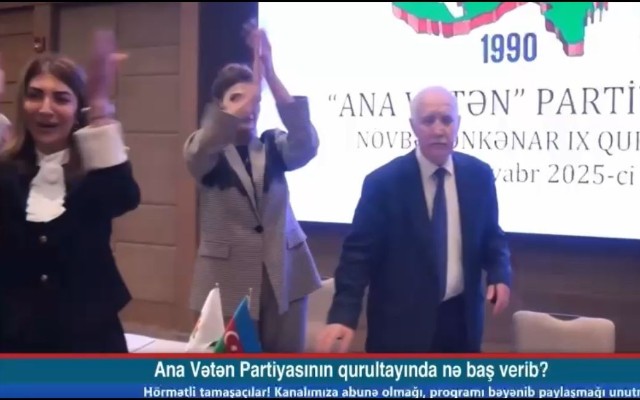 Həmin qalmaqallı qurultaydan daha bir GÖRÜNTÜ