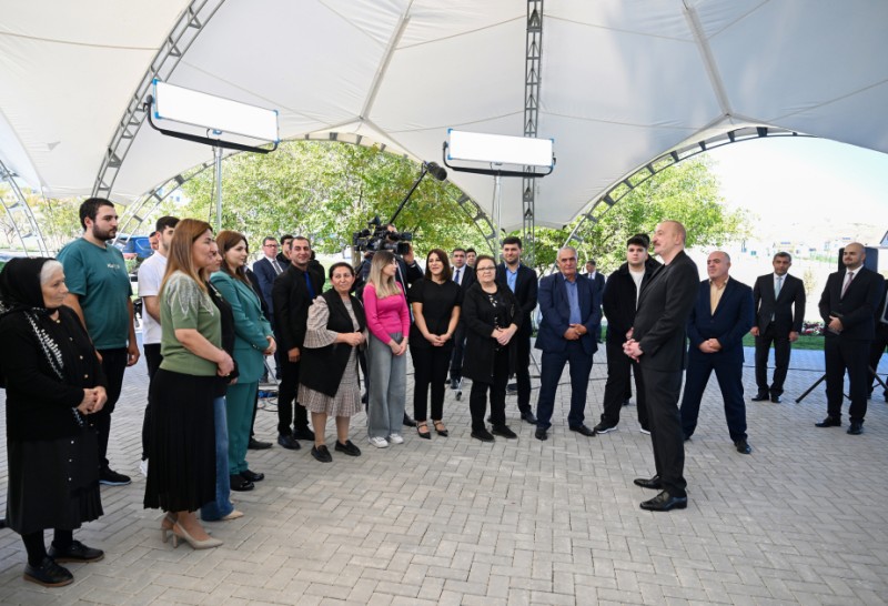 Prezident: Bu gün bütün Qarabağ və Şərqi Zəngəzur tikinti meydançasıdır