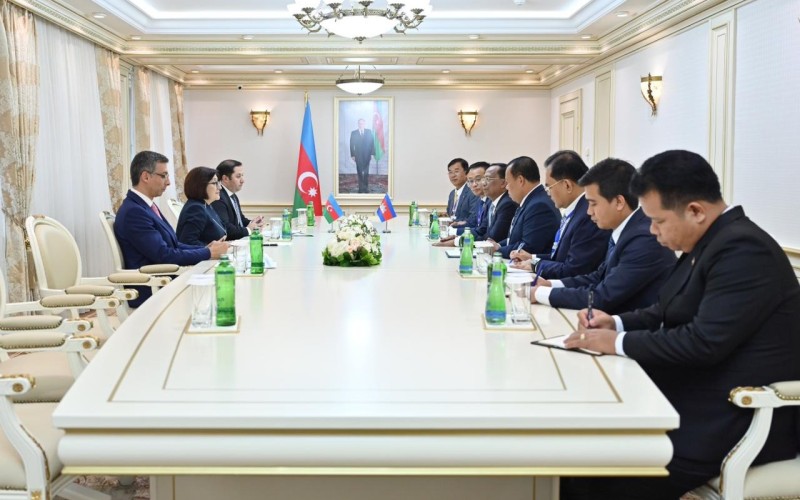 Sahibə Qafarova Kamboca Milli Assambleyası sədrinin müavini ilə görüşdü