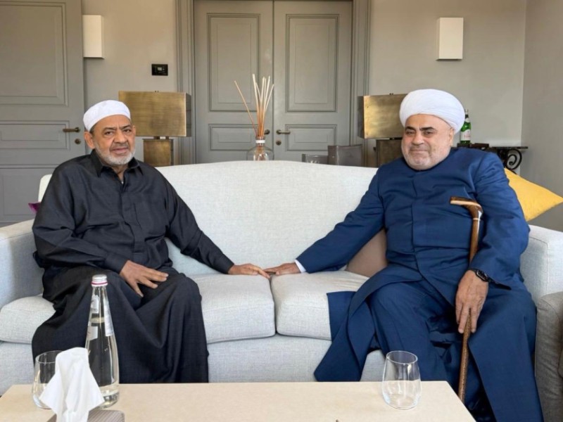 Allahşükür Paşazadə Romada Əl-Əzhər şeyxi ilə görüşdü