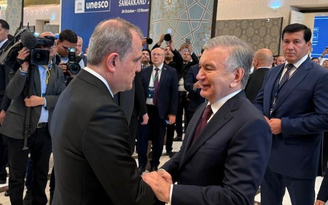 Ceyhun Bayramov Özbəkistan prezidenti ilə görüşdü