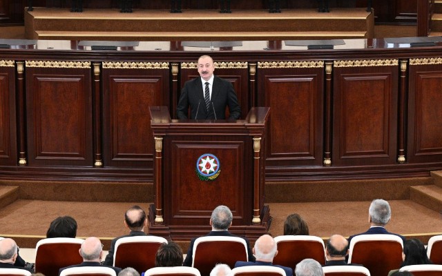 Xəritələrdə Sevan gölü yoxdur, Göyçə gölüdür - İlham Əliyev