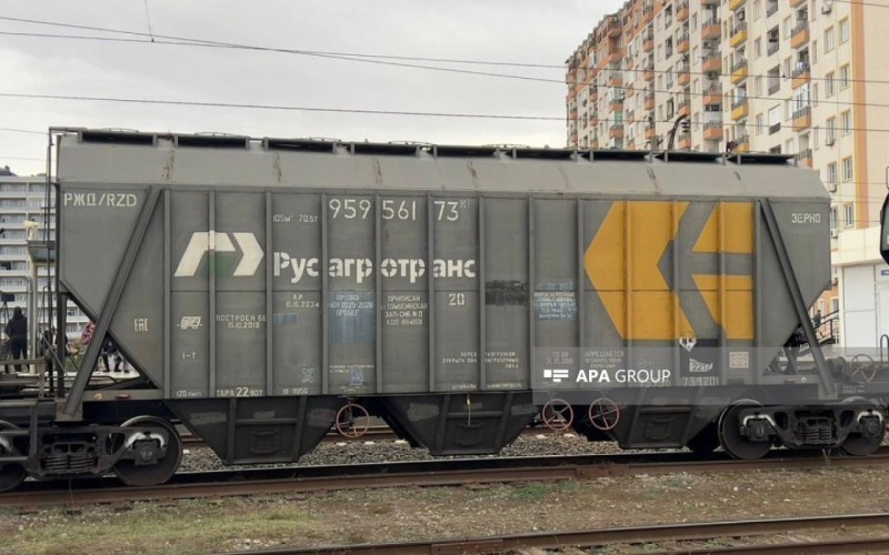 Buğda yüklü qatar Azərbaycandan Ermənistana gedib - VİDEO