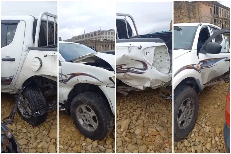 Aeroport yolunda “Lexus” qəza törətdi: Sürücü hadisə yerindən yayındı